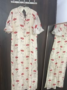 Floral Print Kurta - Full set with Duppata &amp; pants