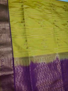 Mustard With Magenta Soft Silk Saree
