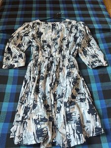 Abstract Print Dress