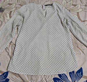 Polka Dot Long Sleeve Top