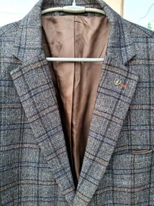 Stylish Plaid Blazer