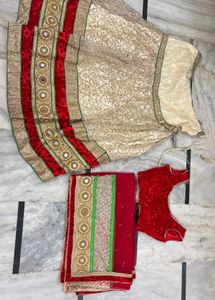 Red Lehenga choli with dupatta- fully stitched