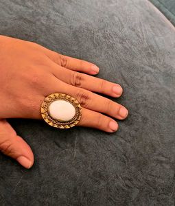 Vintage Oval Faux Stone Ring