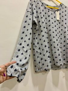 Imported Brand New Printed Long Sleeve Top
