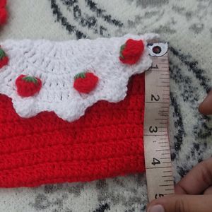 Crochet Strawberry Wallet 👛