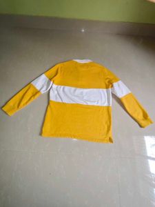 Yellow, White Dual Tone Sweater