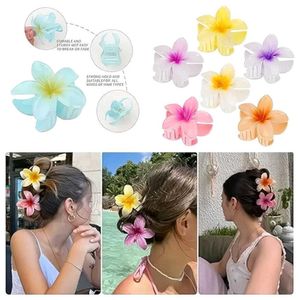 3 Pcs Flower Hair Claw Clips Set, Gradient Lily De