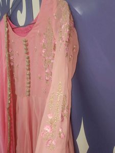Full Embroydre Pink Gown