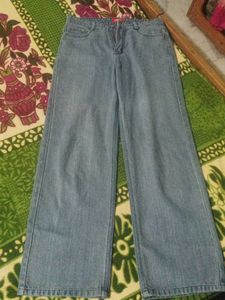 Wide Leg Denim Jeans