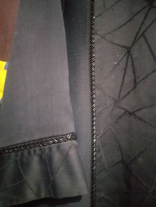 handwork Black Abaya zoom fabric