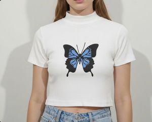 Butterfly Graphic Crop Top