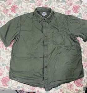 Carhartt Olive Green Short Sleeve  Shirt