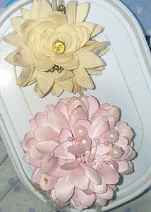 Pink Flower Hair Clip