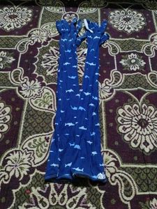 Cotton Shark Print Baby Romper