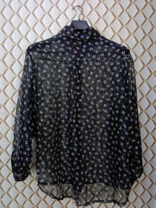 New With Tag Baggy Sheer Korean Cc Shirt