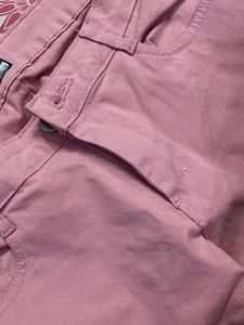 Pink Skinny Fit Trousers