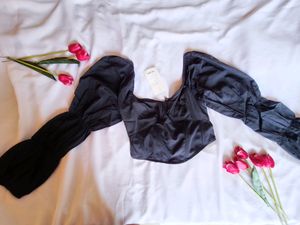 New With Tag Black Corset Top