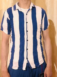Striped Button-Down Shirt