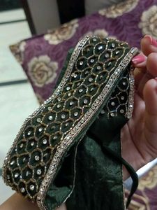 Elegant Dark Green Ethnic Gown