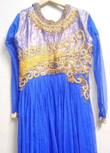 Elegant Blue Ethnic Gown