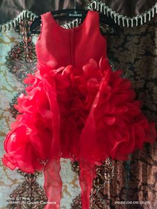 Combo Gorgeous Birthday dress for  3-4  yr baby girl &amp; Cute Top
