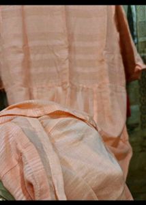 brand new srishti XL Peach Embroidered Kurta