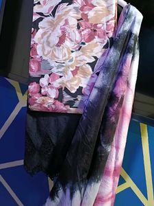 Floral Unstitched Suit