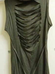 Olive Green Maxi Dress With Hoodie