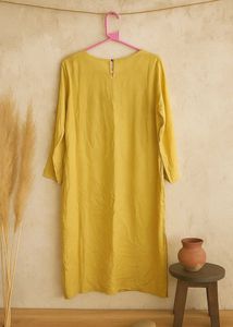 Max Mustard Embroidery Kurta