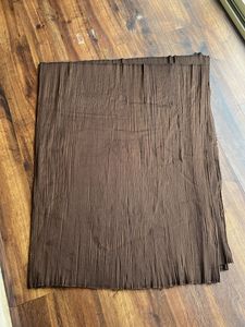 PLEATED BROWN COLOR FABRIC FOR SAREES N GOWNS