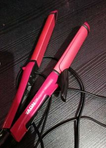 Hair Straightner With Curler