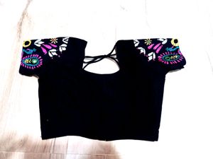 Black Embroidered Lehenga Choli Set