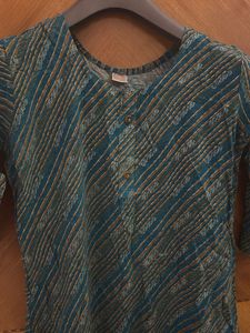 Vintage Style Blue Tunic Top