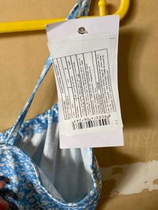 Blue Ditsy Midi Dress