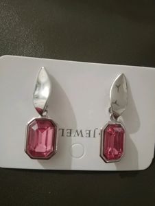 Earing Pink Emerald