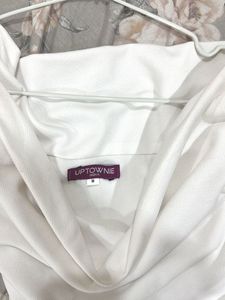 Ruched White Top