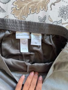 Grey suede Trouser