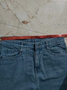 Wide Leg slit cut Jeans