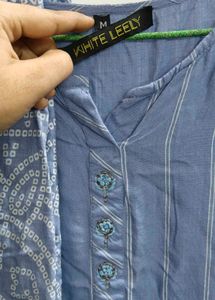Blue Kurti Pant Set