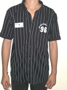Striped Button-Down Shirt