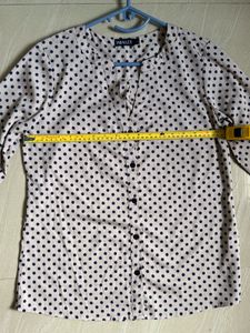 Polka Dot Button Up Top