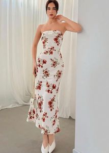Floral Tube Maxi Dress