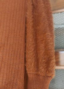 Elegant Brownish Mustard Dress