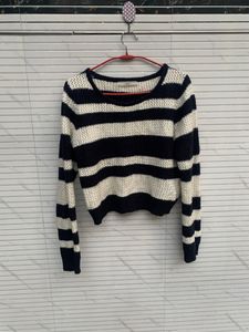 Blue And White Stripped Sweater