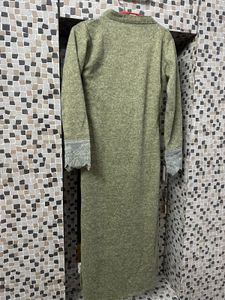 Woollen Green Suit With Shawl