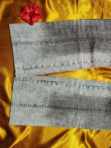 Embroidered Denim Jeans