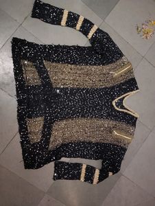 Sequin Embellished Knit Top