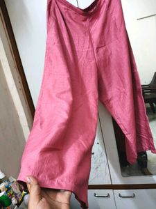 Dusty Rose Pink Indo Era Kurta Set With Dupatta