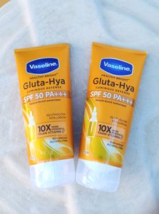 2 Pack ❤️ Vaseline Gluta-Hya Sunscreen 🌞