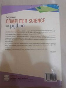COMPUTER SCIENCE CLASS 11TH CBSE BOOK